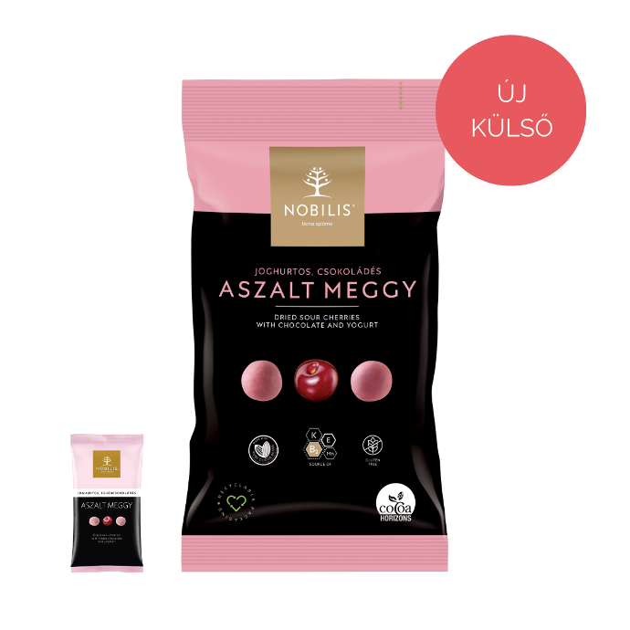 Joghurtos, fehércsokoládés aszalt meggy - 100g