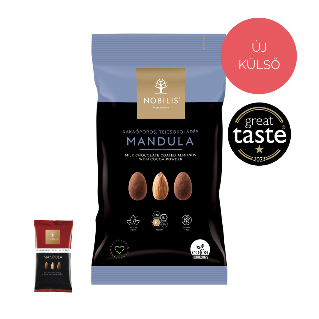 Kakaóporos, tejcsokoládés mandula - 100g