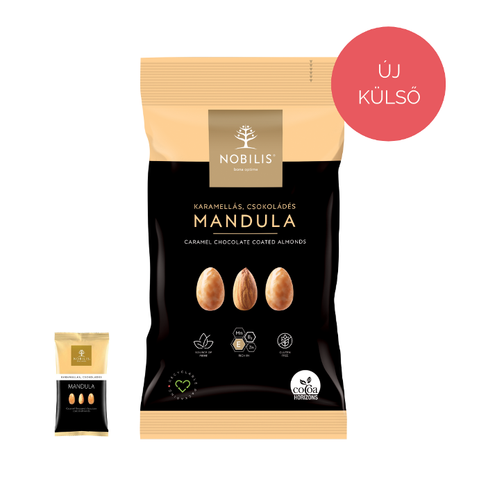 Karamellás, csokoládés mandula - 100g