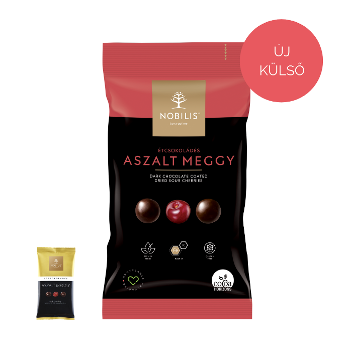 Étcsokoládés aszalt meggy - 100g