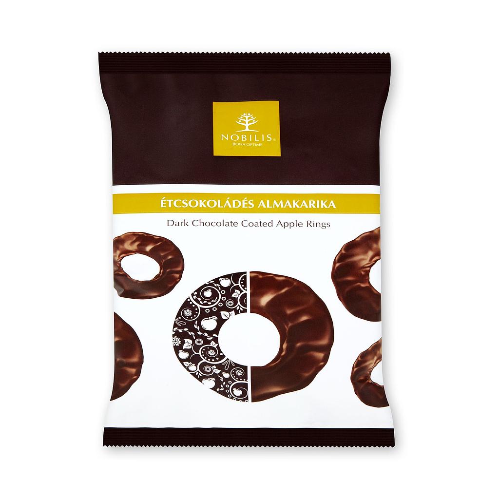 Dark chocolate coated Apple rings - 100g