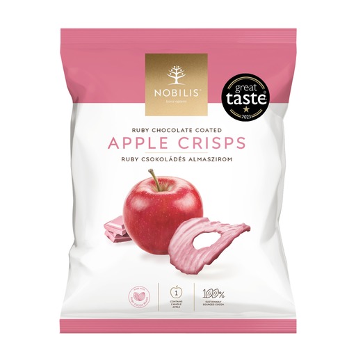 [8508] Ruby Chocolate Apple Crisps - 50g