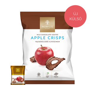 Milk chocolate coated Apple crisps - 50g